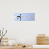Doppelkamm-Kormoran-Vogelposter Poster (Küche)