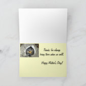 Doppelkarte der Vogelbaby-Mutter Tages Karte (Innenseite)