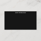 Doppelkäse Burger Visitenkarte (Rückseite)