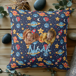 Doppelkissen aus Foto mit Kawaii-Raummuster Kissen