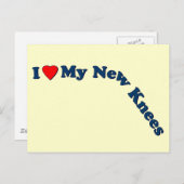 Doppelknie-Ersatzgeschenke | Get Well Postkarte (Vorne/Hinten)