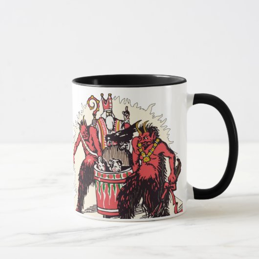 DoppelKrampus u. St.-Nick-Kaffee-Tasse Tasse (Rechts)