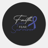 Doppelkrebs bekämpfen Krebs Runder Aufkleber (Vorderseite)