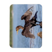 Doppelkreuzer Kormoran am Champlain See Magnet (Vertikal)