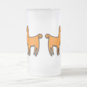 Doppellamas Mattglas Bierglas (Mittel)