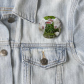 Doppellamm-Baby-Tierdenken an Sie Button (Beispiel)