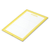 Doppellinienrahmen gelb notizblock (angewinkelt)