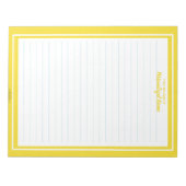 Doppellinienrahmen gelb notizblock (Vorderseite)