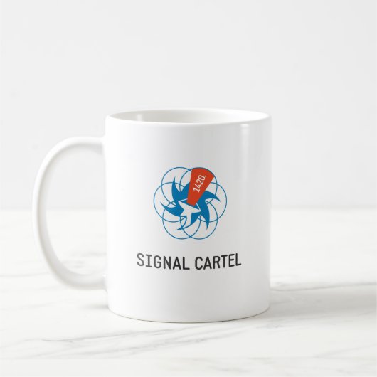 Doppellogo-Pfadfinder/Signal-Tasse Kaffeetasse (Links)