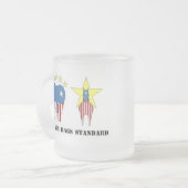 DOPPELLUFTSACK-MATTIERTE KAFFEE-STANDARDTASSE MATTGLASTASSE (Vorderseite Links)