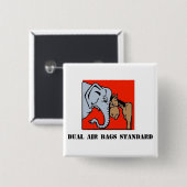 DOPPELLUFTSACK-POLITISCHER BUTTON (Vorne & Hinten)