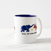 DOPPELLUFTSACK-STANDARDkaffee-TASSEN-REPUBLIKANER Zweifarbige Tasse (VorderseiteRechts)