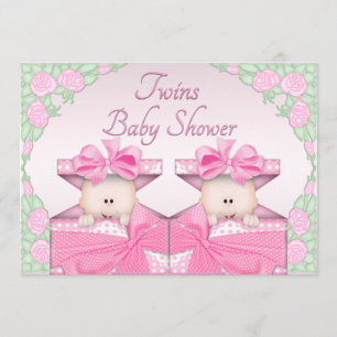 Doppelmädchen in der einladung