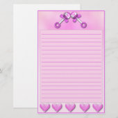 Doppelmädchen stationär briefpapier (Vorne/Hinten)