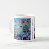 Doppelmalerei-Tasse durch Josephine DeFrancis Kaffeetasse (Vorderseite Links)