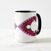 DoppelMandelbrot Herz-Tasse Tasse (VorderseiteRechts)