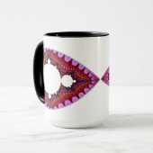 DoppelMandelbrot Herz-Tasse Tasse (Vorderseite Links)