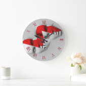 Doppelmaske Große Wanduhr (Zuhause)