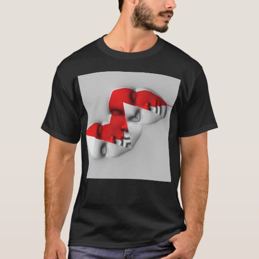 Doppelmaske T-Shirt (Vorderseite)