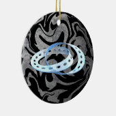 DoppelMobius Streifen Keramikornament (Rechts)