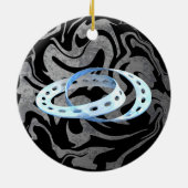 DoppelMobius Streifen Keramikornament (Hinten)