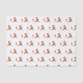 DOPPELN IN Weihnachtsmannmützen Tissue Seidenpapier