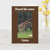 DOPPELN SIE DIE LIEBE AUF DEM GEBURT IHRER ZWINS KARTE (Gelbe Blume)