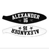 Doppelname Schwarz/Weiß personalisieren Basketball (Panele)