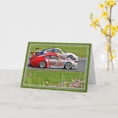 Doppelnehmen Sie Geburtstag Karte (Gelbe Blume)