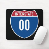 Doppelnull Bundesstraße Mousepad (Mit Mouse)