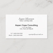 Doppelöl-Pumpanlagen Visitenkarte (Rückseite)