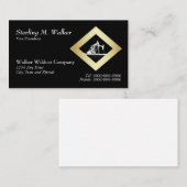 Doppelölquelle-Pumpanlage in der Golddiamant-Form Visitenkarte (Vorne/Hinten)