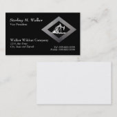 Doppelölquelle-Pumpanlage in der silbernen Visitenkarte (Vorne/Hinten)