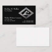 Doppelölquelle-Pumpanlage in der silbernen Visitenkarte (Vorne/Hinten)