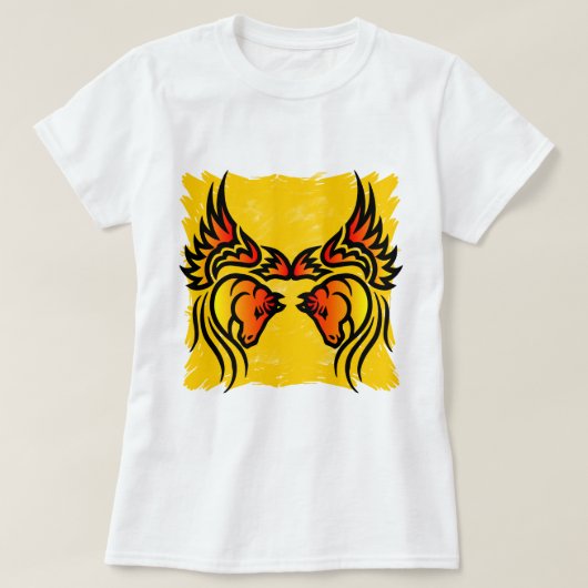 Doppelpegasus T-Shirt (Design vorne)