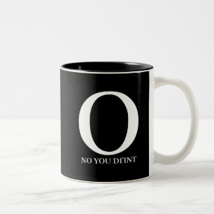 Doppelpersönlichkeitskaffee-Tasse Zweifarbige Tasse