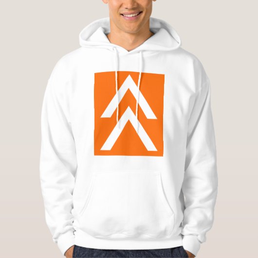 Doppelpfeil Hoodie (Vorderseite)