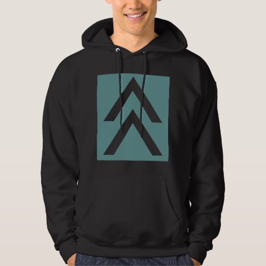 Doppelpfeil Hoodie (Vorderseite)