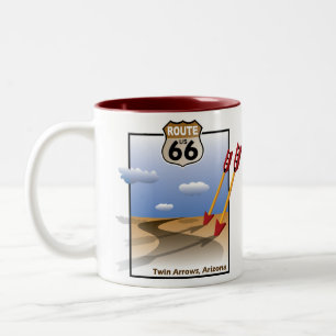 Doppelpfeile, Arizona - historische Zweifarbige Tasse