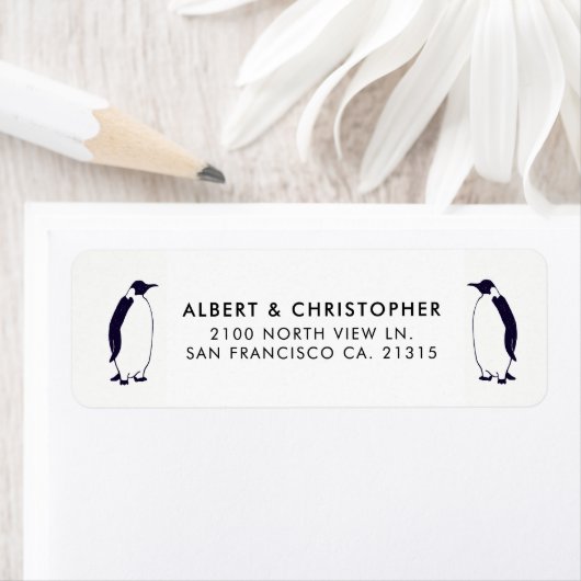 Doppelpinguine Funny Reference | RÜCKSENDEADRESSE (Insitu)