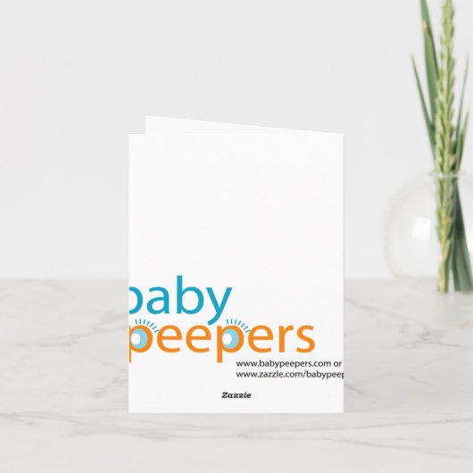 DoppelPop-Geburts-Mitteilung Ankündigung (Rückseite)