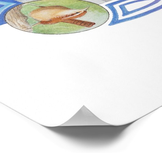 Doppelportrait des Eichenkönigs und des Holly King Poster (Ecke)