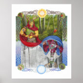 Doppelportrait des Eichenkönigs und des Holly King Poster (Vorne)