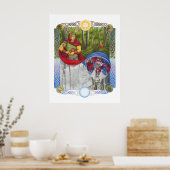 Doppelportrait des Eichenkönigs und des Holly King Poster (Küche)