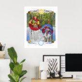 Doppelportrait des Eichenkönigs und des Holly King Poster (Heimbüro)