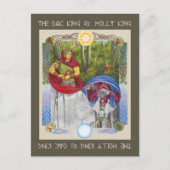 Doppelportrait des Eichenkönigs und des Holly King Postkarte (Vorderseite)