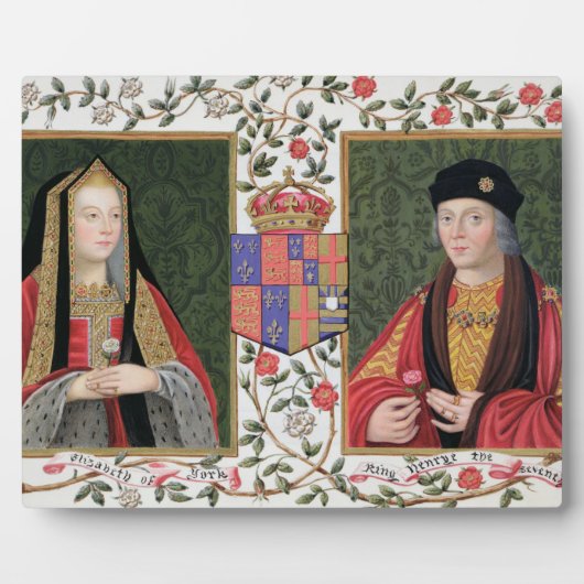Doppelporträt von Elisabeth von York (1465-1503) a Fotoplatte (Vorderseite)
