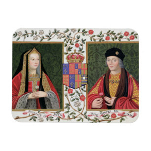 Doppelporträt von Elisabeth von York (1465-1503) a Magnet