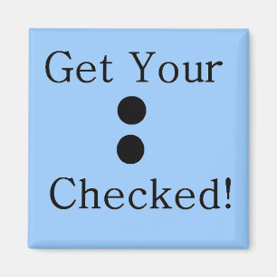 Doppelpunkt-Karo Magnet