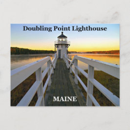 Doppelpunkt Leuchtturm, Maine Postcard Postkarte